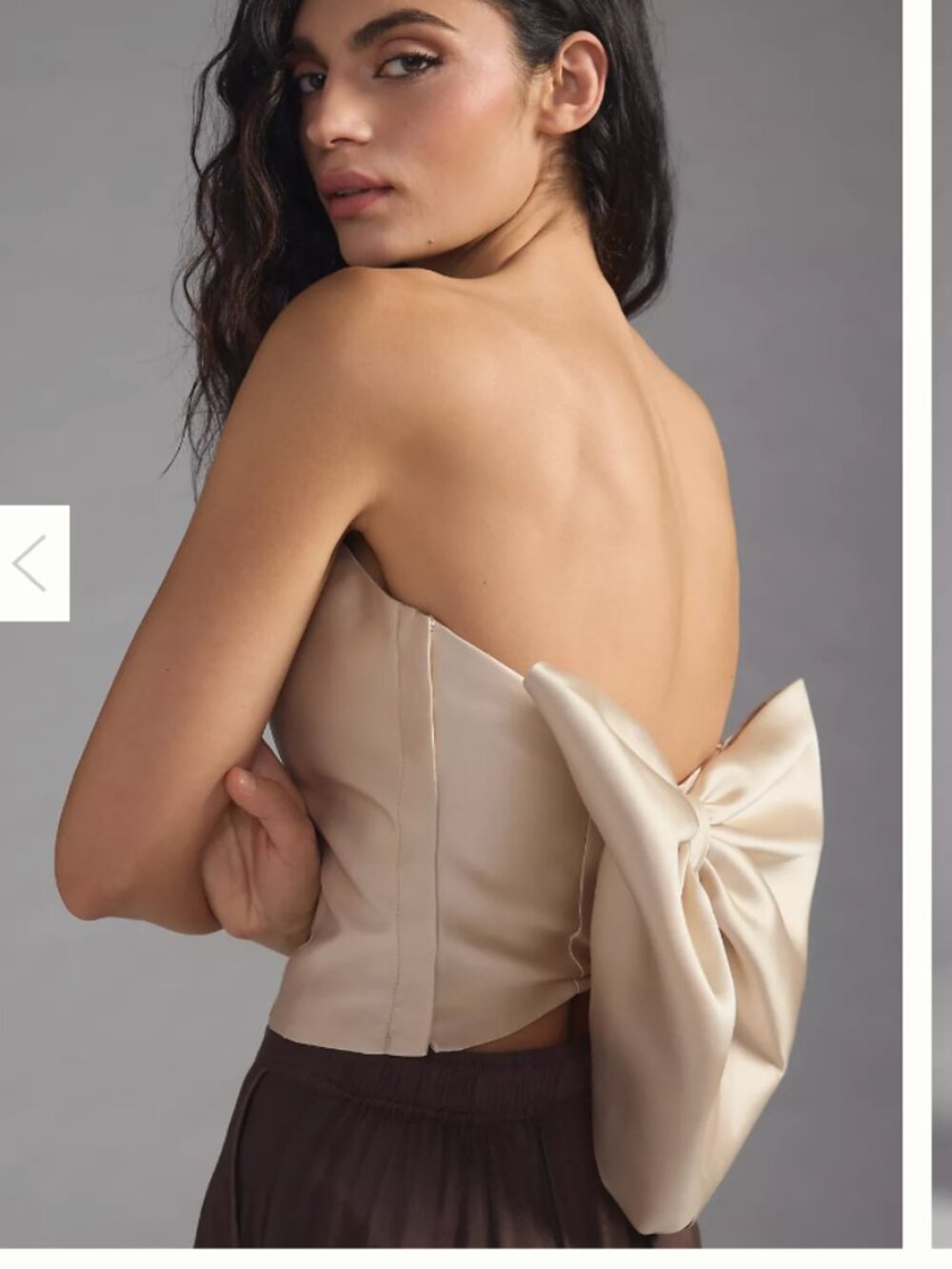 Hutch Bow Tie Strapless Top NWT 2